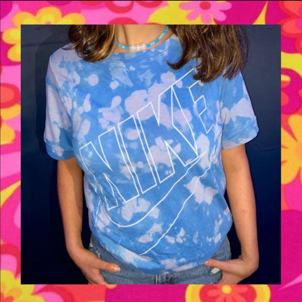 Vintage Nike Bleach Tie Dye Tee